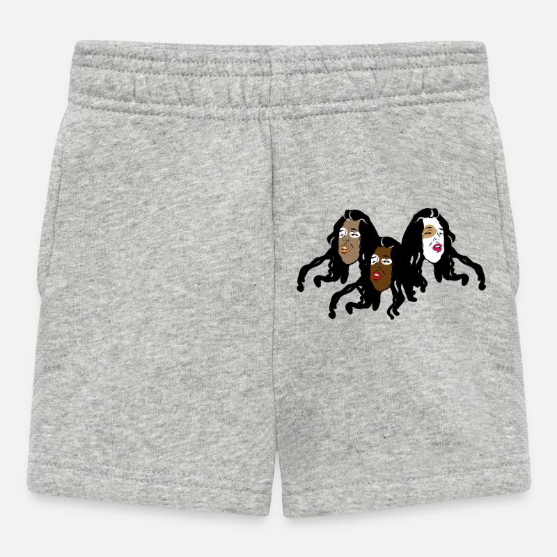 3 Femmes - Short Bébé - gris chiné