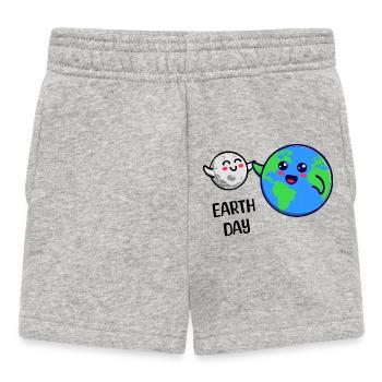 Eco-Friendly Mother Earth Nature Environment - Baby Shorts - heather grey - Front