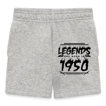 1950 - Born 1950 - Built in 1950 - Baby Shorts - heather grey - Front