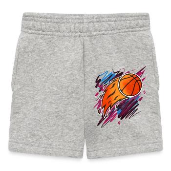 Basketball Basketballer - Baby Shorts - Grau meliert - Vorne