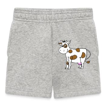 Vache - Short Bébé - gris chiné - Devant