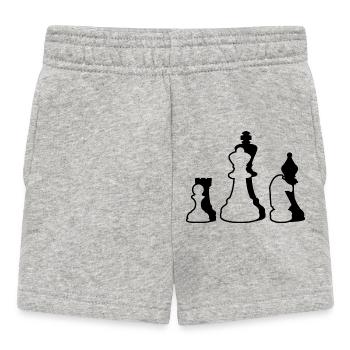 Échecs - Short Bébé - gris chiné - Devant