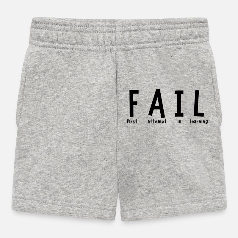 Fehler - Baby Shorts - Grau meliert