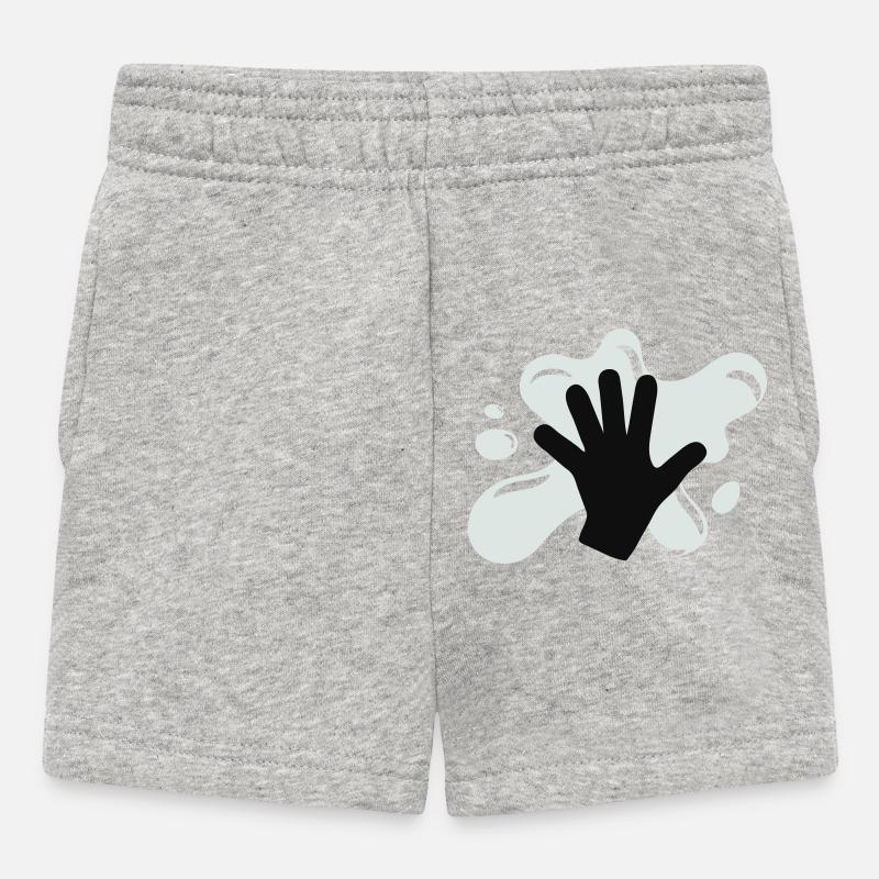 Klima Kleber Aktion - Baby Shorts - Grau meliert