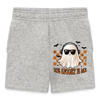 Halloween Talk Spooky To Me - Baby Shorts - heather grey - Front