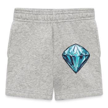 Diamond Crystal - Baby Shorts - heather grey - Front