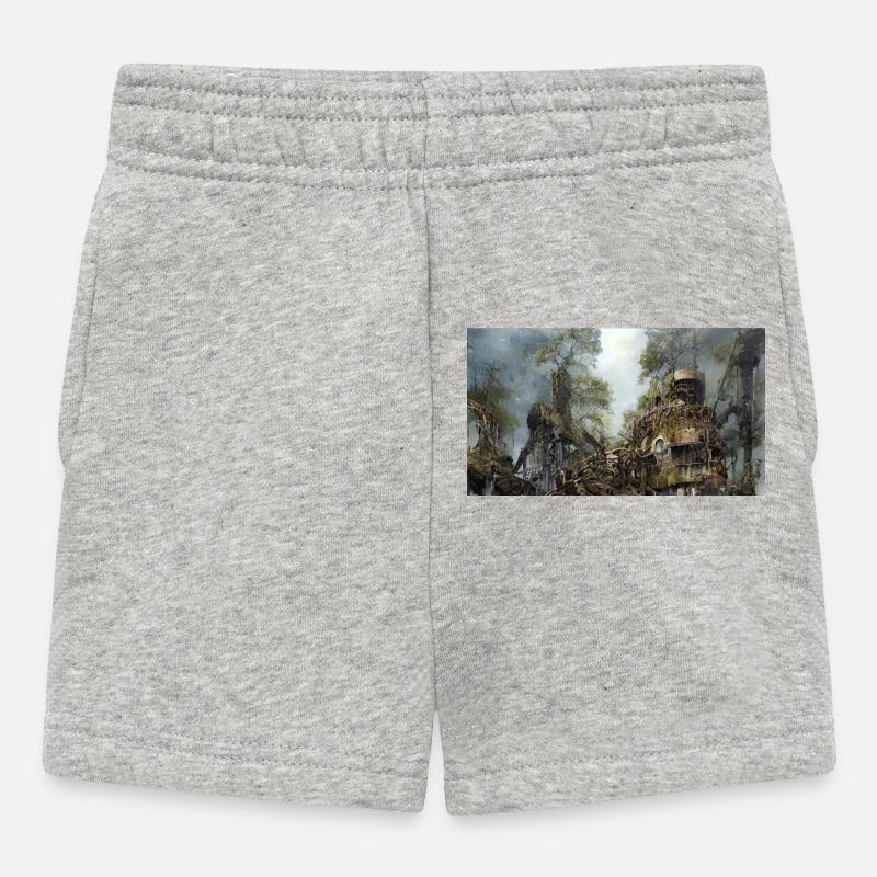 Foret immeuble - Short Bébé - gris chiné