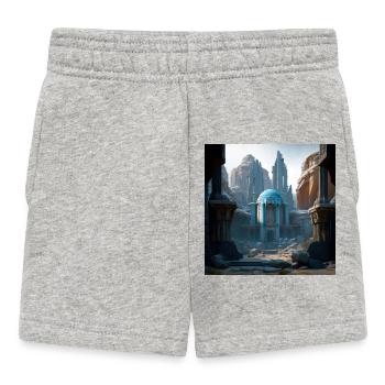 Stadt 01 - Baby Shorts - Grau meliert - Vorne