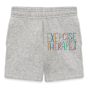 Exercise Therapist Therapy - Baby Shorts - heather grey - Front