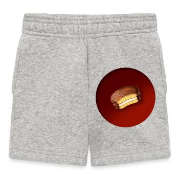 Un délicieux biscuit au chocolat - Short Bébé - gris chiné - Devant