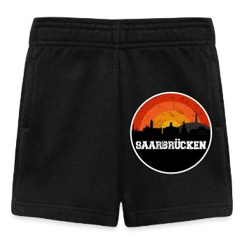 Saarbrücken Original Skyline - Baby Shorts - Schwarz - Vorne