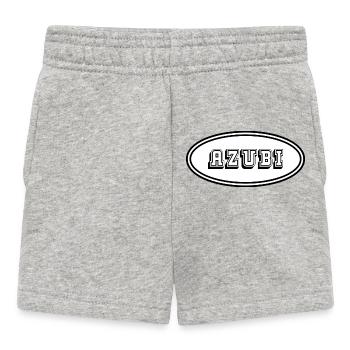 Azubi Hoodie Tshirt schwarz weiss - Baby Shorts - Grau meliert - Vorne