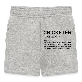 Définition du joueur de cricket - Short Bébé - gris chiné - Devant
