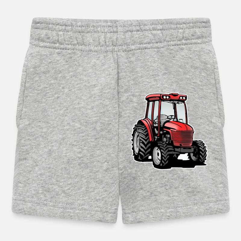 Traktor / tracteur - Short Bébé - gris chiné