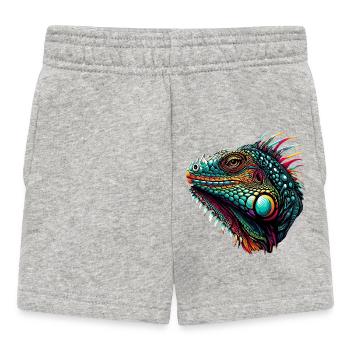 Iguana - Baby Shorts - heather grey - Front