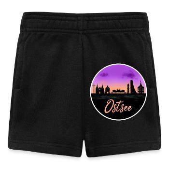 Baltic Sea Fineline Skyline - Baby Shorts - black - Front