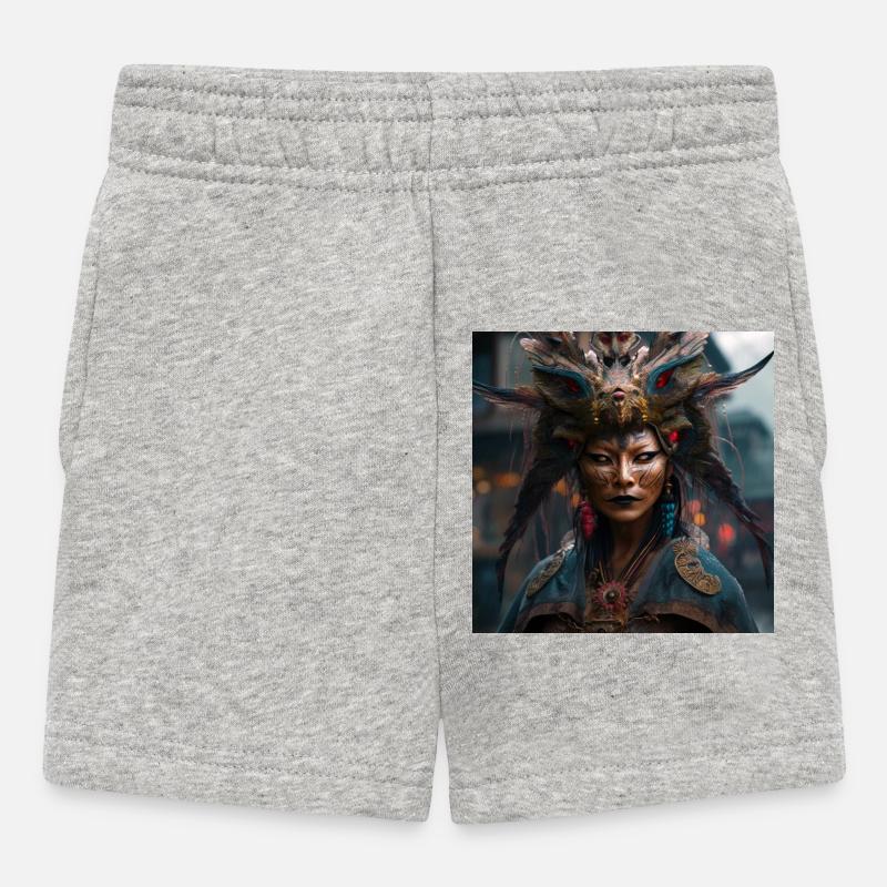 Serene Ghost - Baby Shorts - heather grey