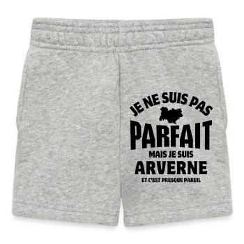 Auvergne, je suis auvergnat - Short Bébé - gris chiné - Devant
