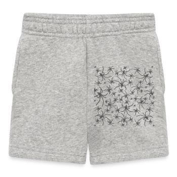 Spinnen muster, halloween outfits, animal prints - Baby Shorts - Grau meliert - Vorne