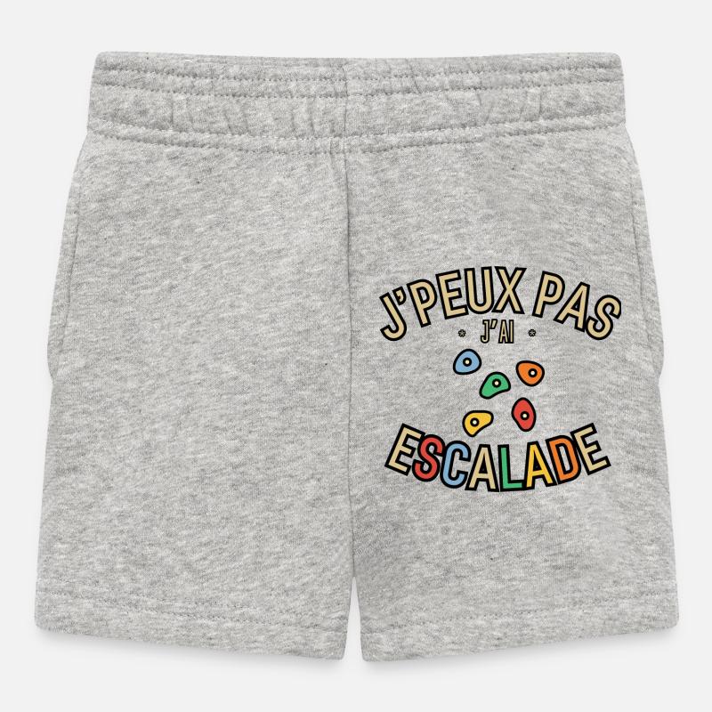 J'peux pas j'ai Escalade - Short Bébé - gris chiné