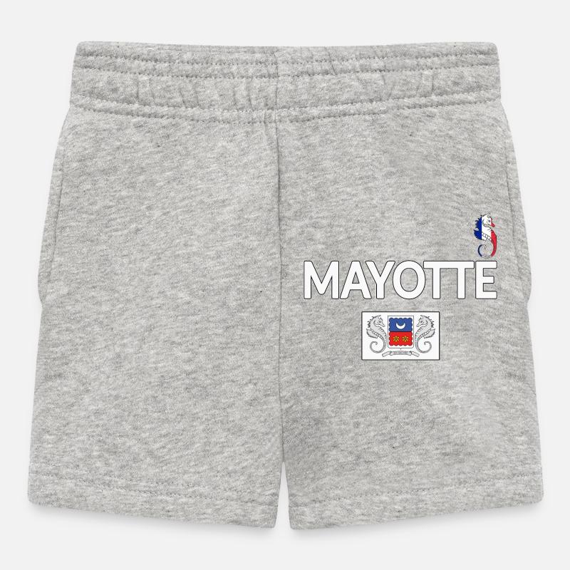 T SHIRT MAYOTTE - Short Bébé - gris chiné