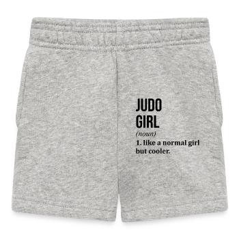 Judo Girl Funny Quote - Baby Shorts - heather grey - Front