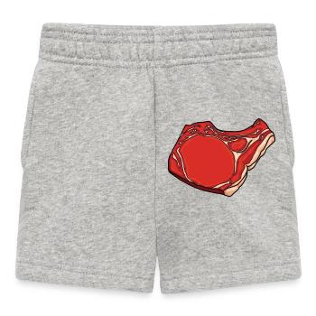 Steak Zeichnung - Baby Shorts - Grau meliert - Vorne