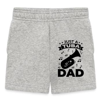 Tuba dad - Baby Shorts - heather grey - Front