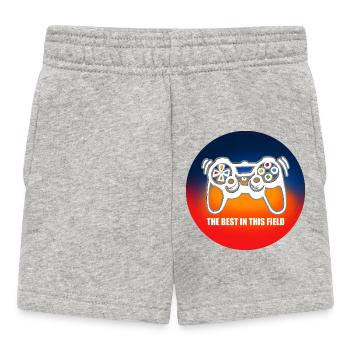 Game Console Gamer - Baby Shorts - heather grey - Front