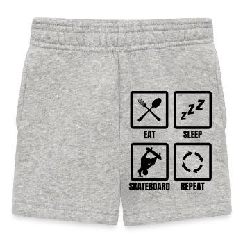 Skateboarding Routine - Baby Shorts - heather grey - Front