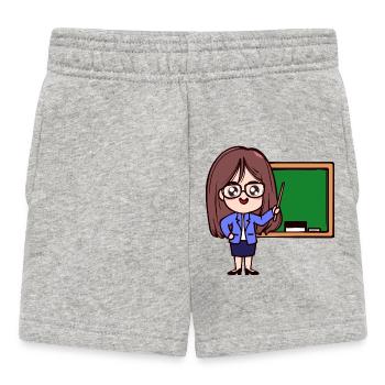 Angestellter Job Lehrer Karriere Beruf Arbeit - Baby Shorts - Grau meliert - Vorne