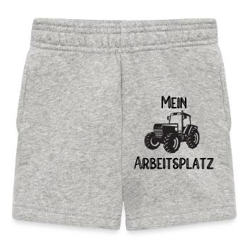 Landwirt Arbeitsplatz - Baby Shorts - Grau meliert - Vorne