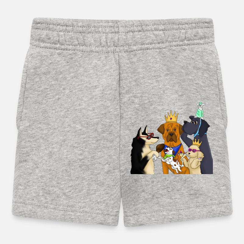 CHIENS VIP - Short Bébé - gris chiné