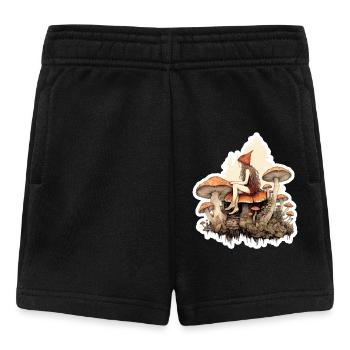 Mignonne chemise fantastique Champignons Fée de la Forêt - Short Bébé - noir - Devant