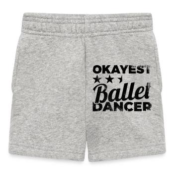 Danseur de ballet moyen - Short Bébé - gris chiné - Devant