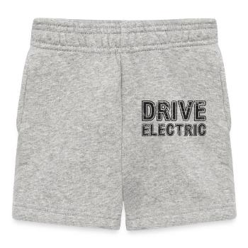 Drive Electric Supercharge - Electric Car Fans - Baby Shorts - heather grey - Front