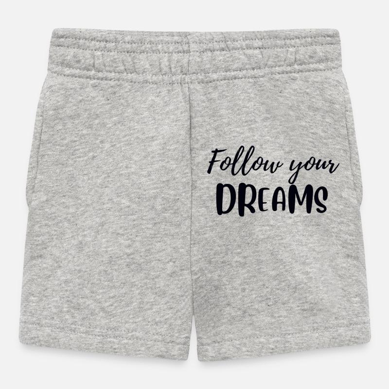Suivez vos rêves - Short Bébé - gris chiné