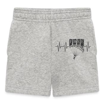 Impulsion Parachute Heartbeat Symbol Springer Icon - Short Bébé - gris chiné - Devant