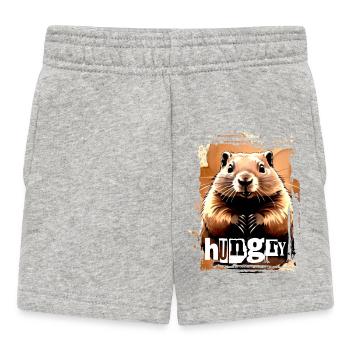 Rongeur affamé - Short Bébé - gris chiné - Devant