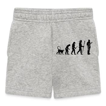 Entwicklung eines Ukulele Spielers - Baby Shorts - Grau meliert - Vorne