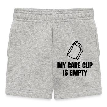 Cooler Spruch Egal Ist Mir Wurscht Chill - Baby Shorts - Grau meliert - Vorne