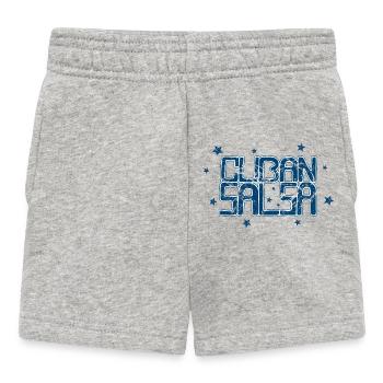 Cuban Salsa Rueda Timba Dancing - Baby Shorts - heather grey - Front
