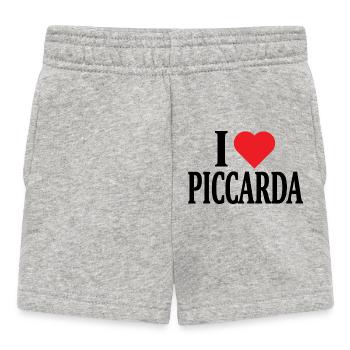 t-shirt I love Piccarda t-shirt gift idea - Baby Shorts - heather grey - Front