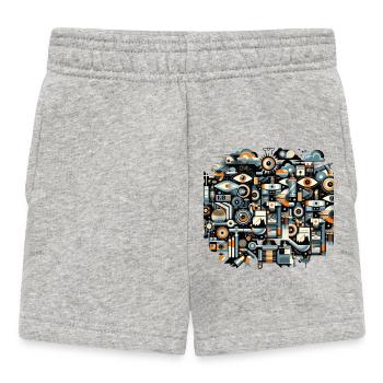 Indriustrial-Technologie - Baby Shorts - Grau meliert - Vorne