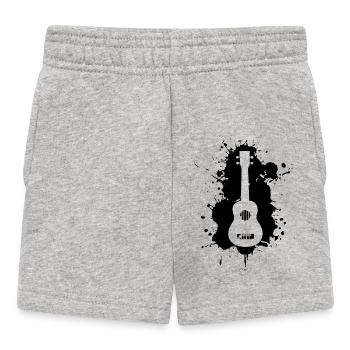 Ukulélé - Short Bébé - gris chiné - Devant