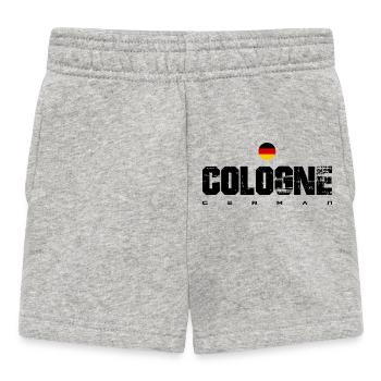 Deutsche Flagge Wappen Kreis - Baby Shorts - Grau meliert - Vorne