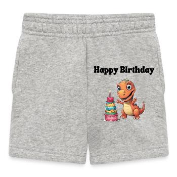 Happy Birthday - Congratulations - Baby Shorts - heather grey - Front