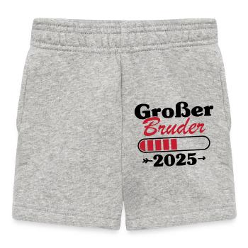Großer Bruder Loading 2025 - Baby Shorts - Grau meliert - Vorne
