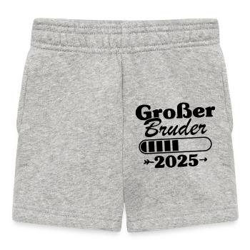 Großer Bruder Loading 2025 - Baby Shorts - Grau meliert - Vorne