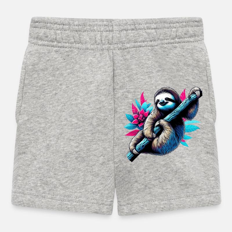 Paresse - Short Bébé - gris chiné